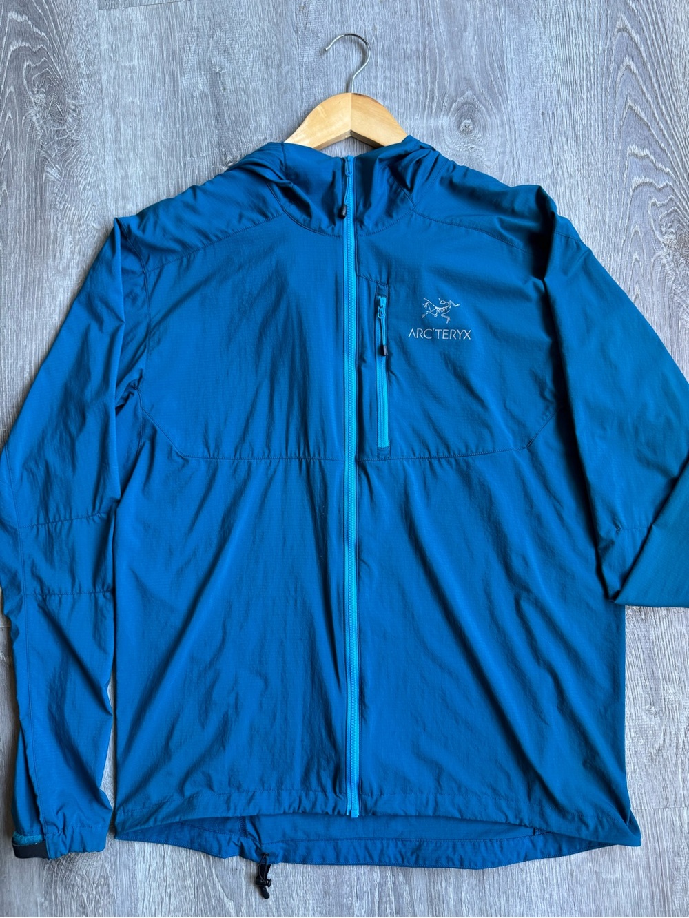 Arc’teryx Squamish Hoody Men’s Lightweight Windshell Jacket Blue 2013